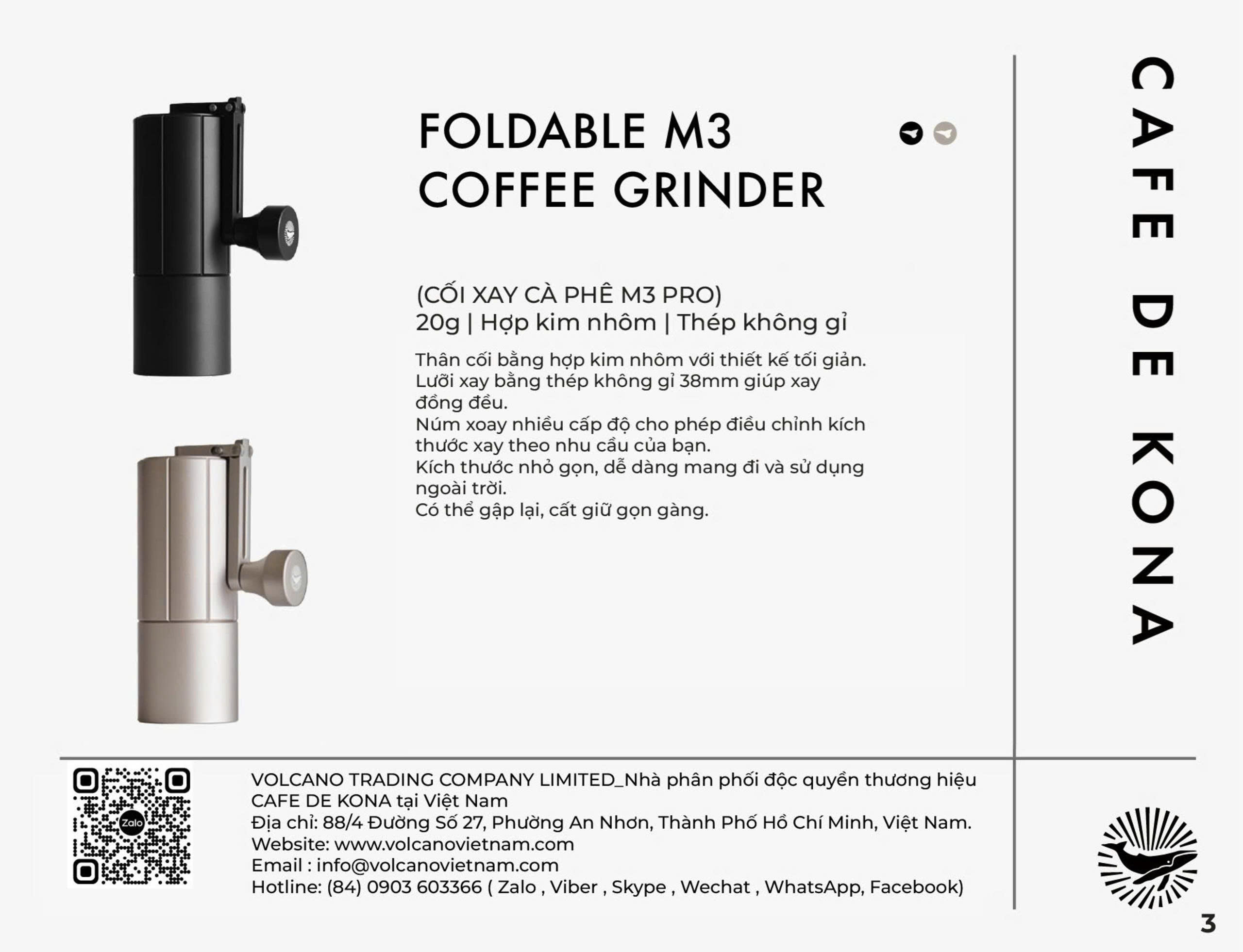 Catalog CAFE DE KONA — dụng cụ pha cà phê
