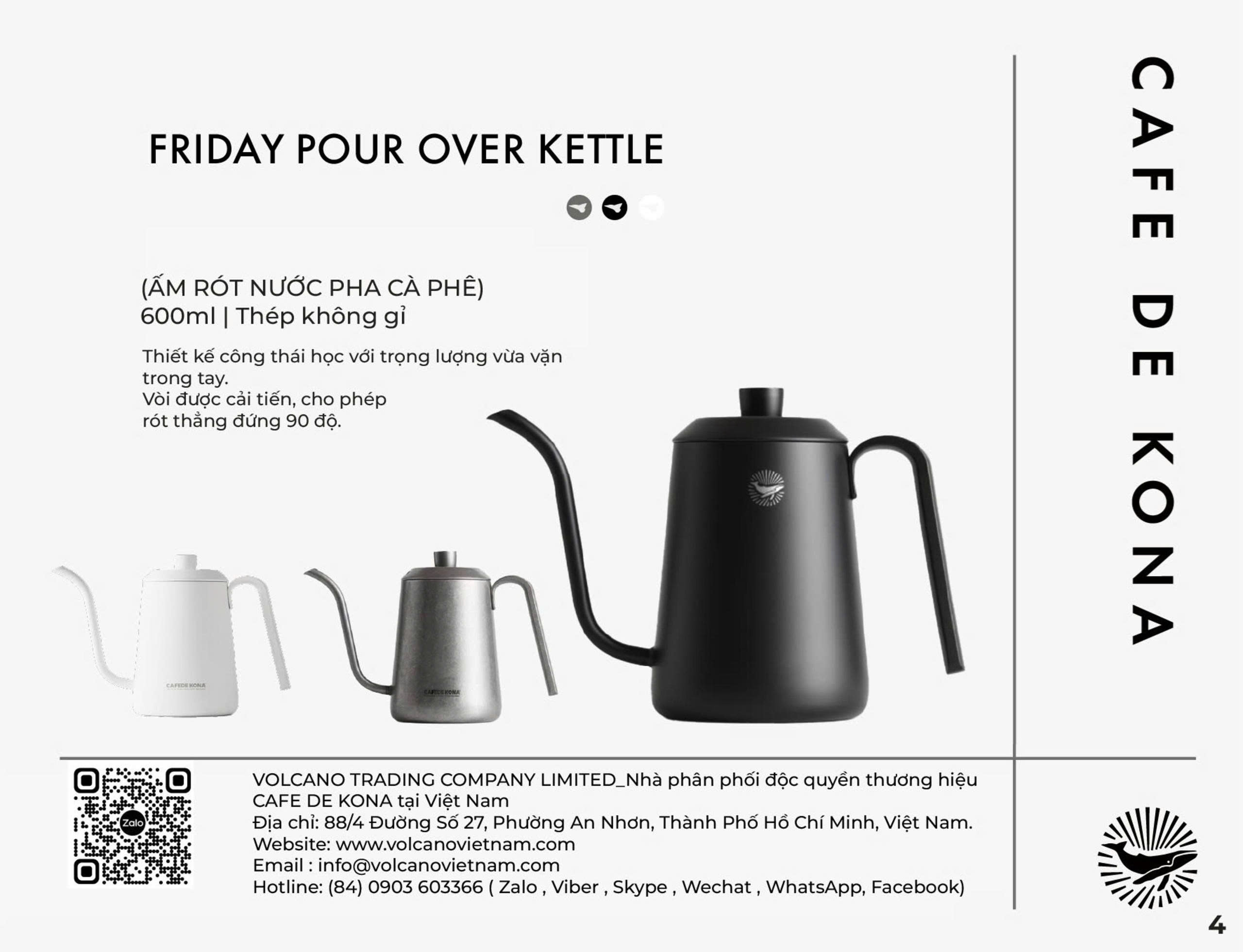 Catalog CAFE DE KONA — dụng cụ pha cà phê