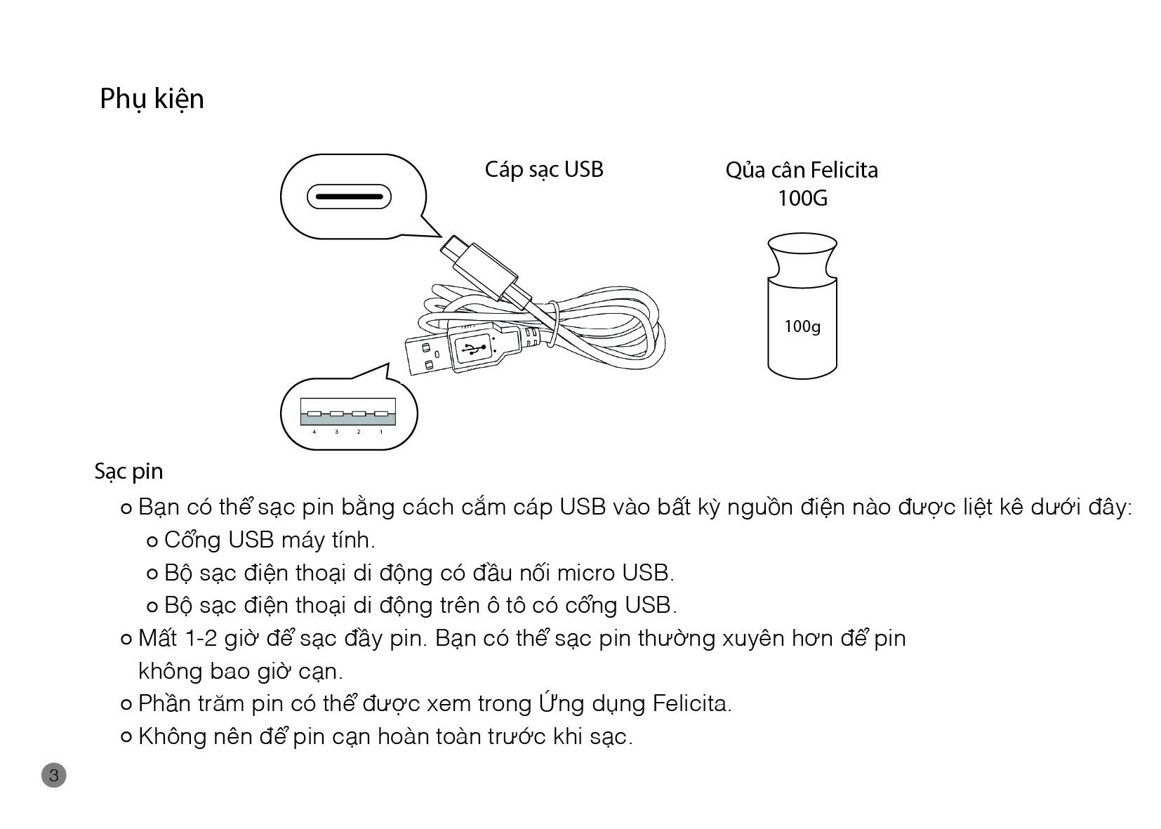 Hướng dẫn sử dụng cân Felicita Parallel+