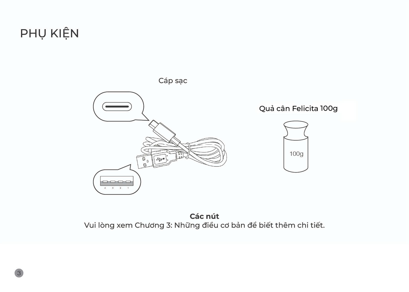 Hướng dẫn sử dụng cân Felicita Arc