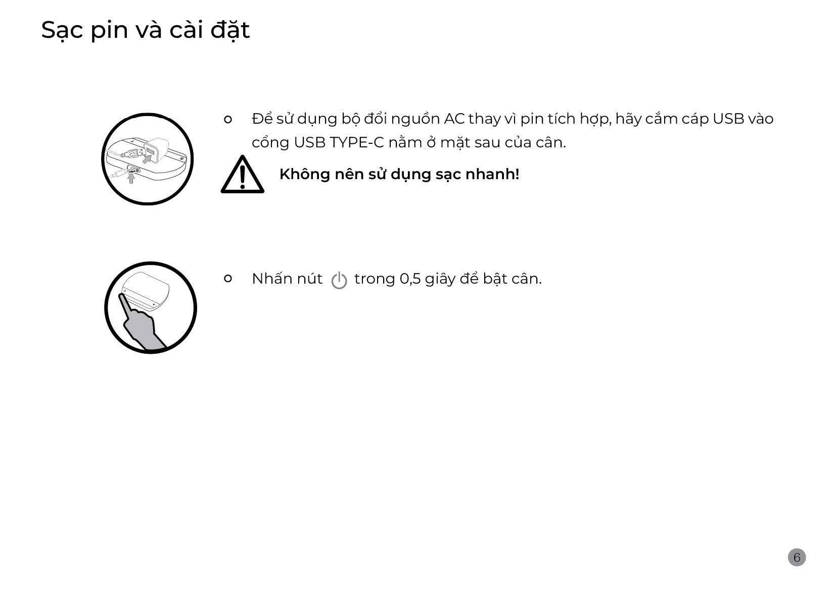 Hướng dẫn sử dụng cân Felicita Arc