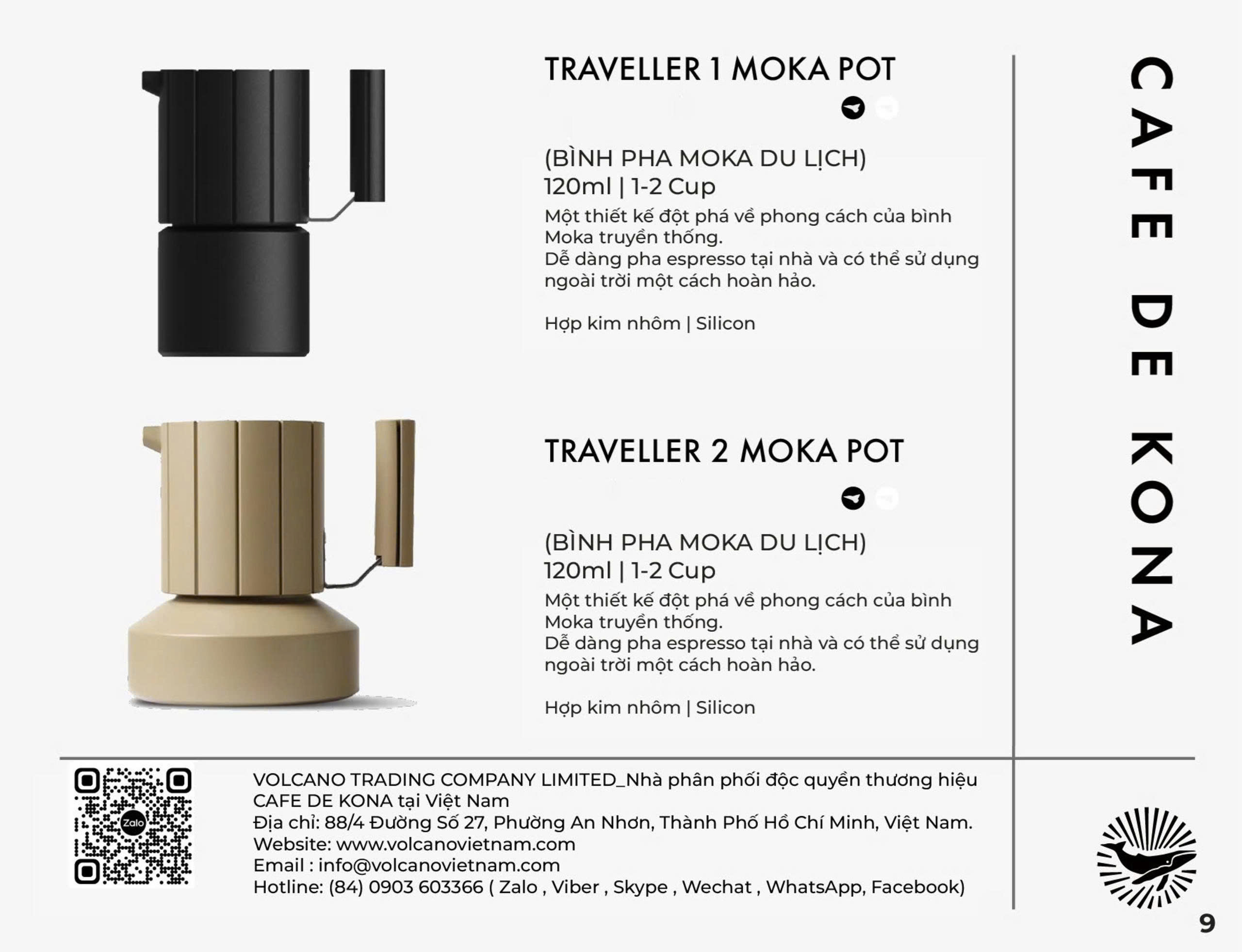Catalog CAFE DE KONA — dụng cụ pha cà phê