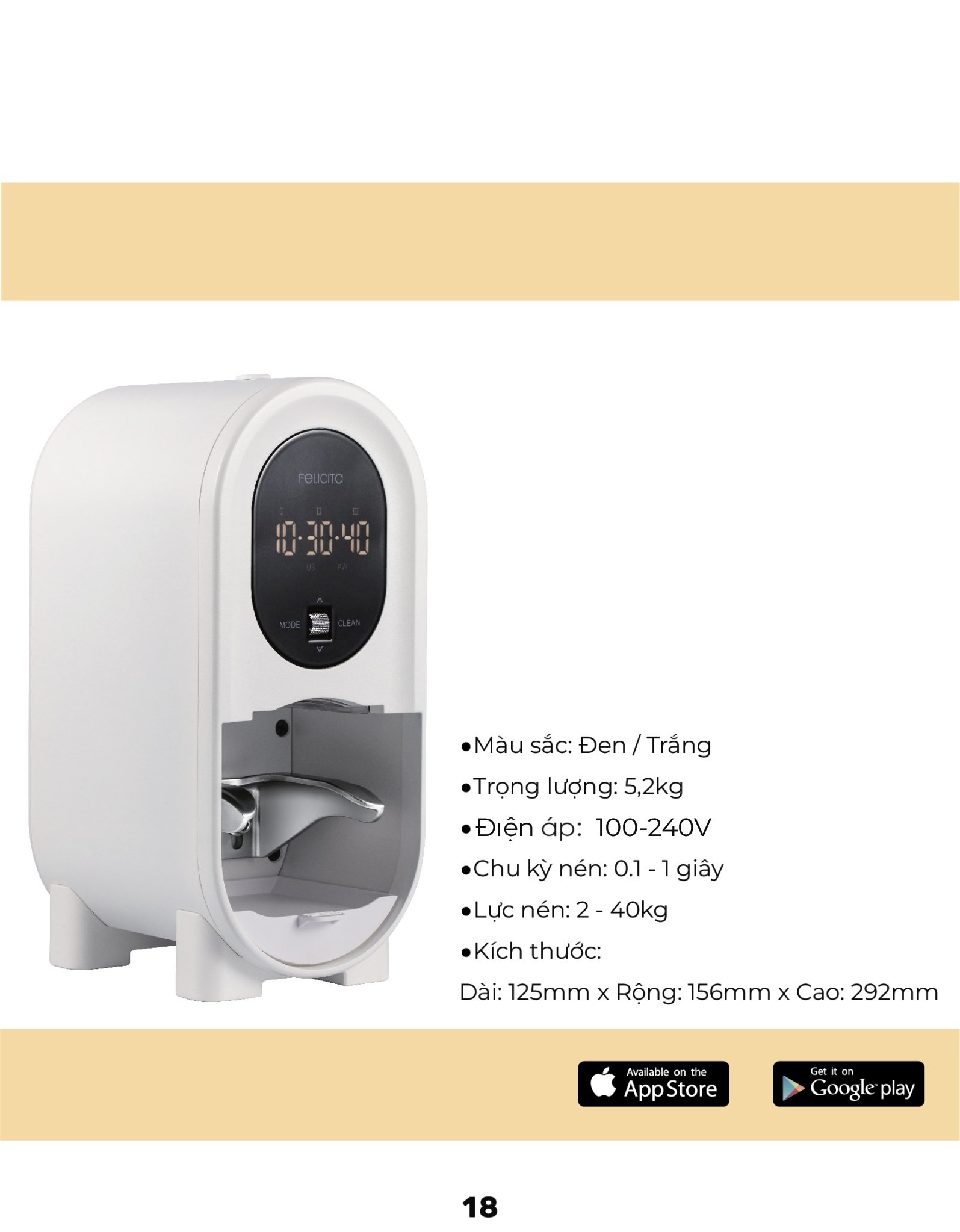 Catalog Felicita — cân điện tử pha chế