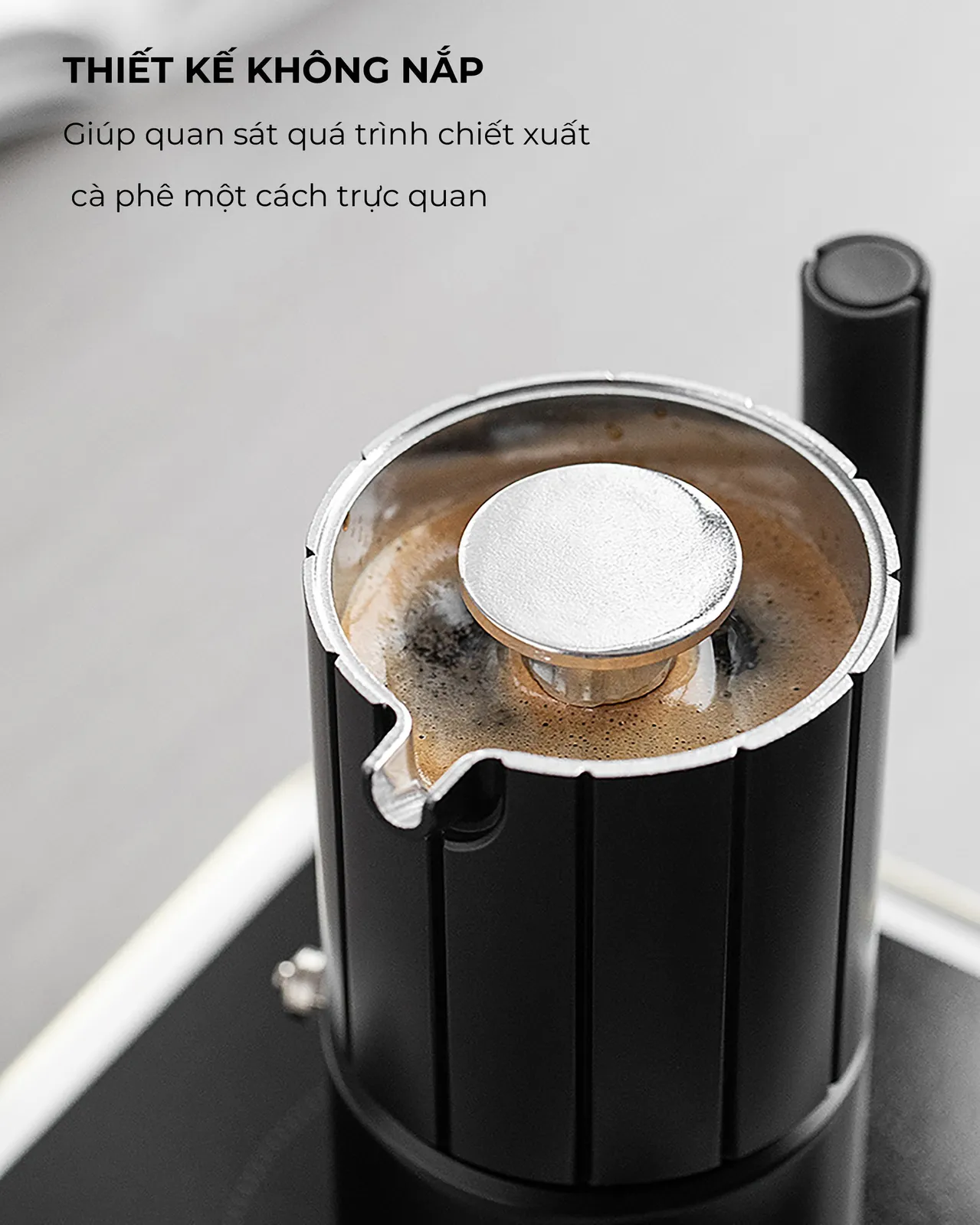 Bình pha cà phê Traveller Moka Pot nhôm CAFE DE KONA - ảnh 10