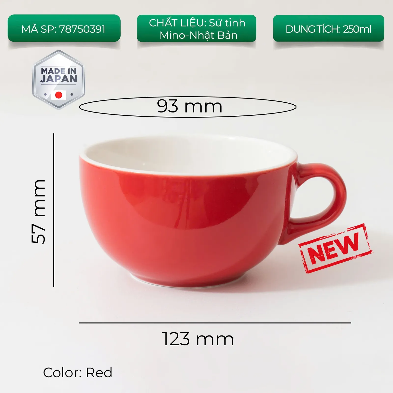 New 2024 Ly sứ Origami Latte Bowl 250ml uống trà cà phê - ảnh 12