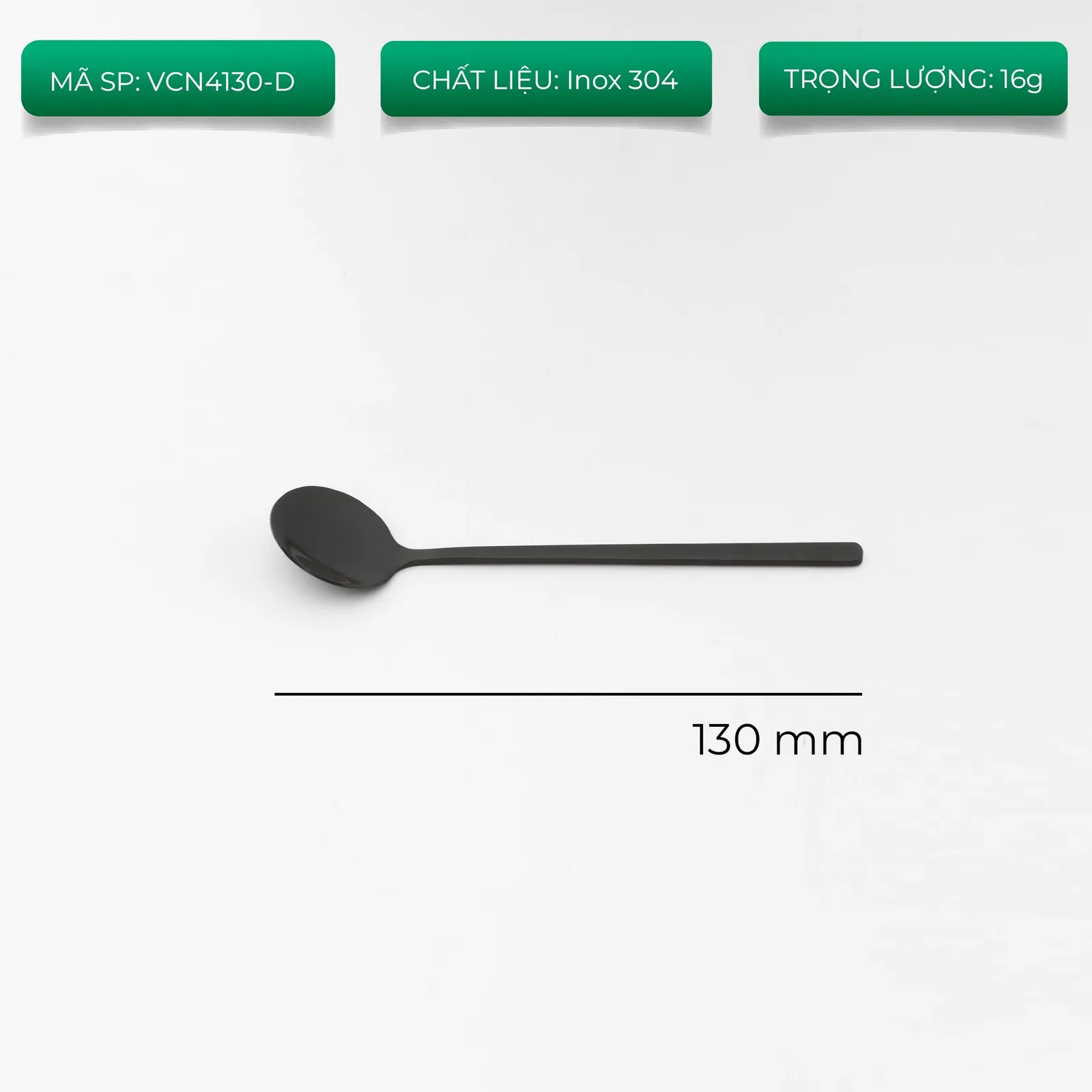 Muỗng cà phê inox 13cm - ảnh 5