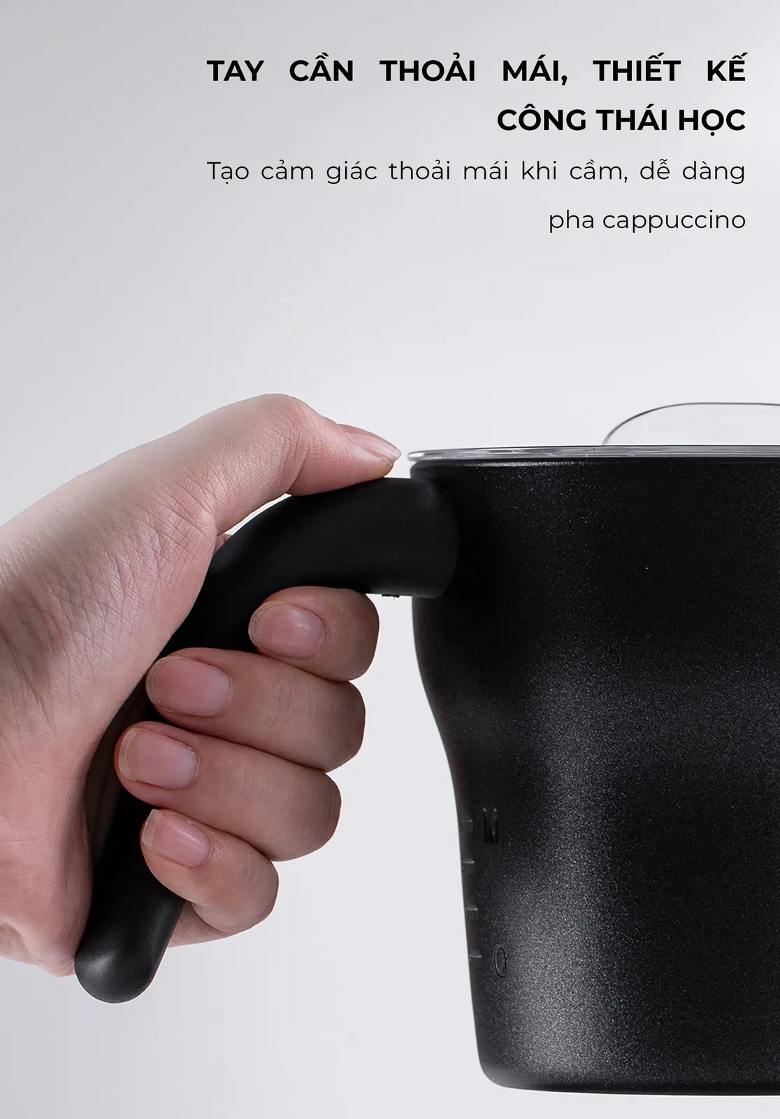 Máy đánh sữa nóng lạnh tự động 250ml Cafede Kona - ảnh 5