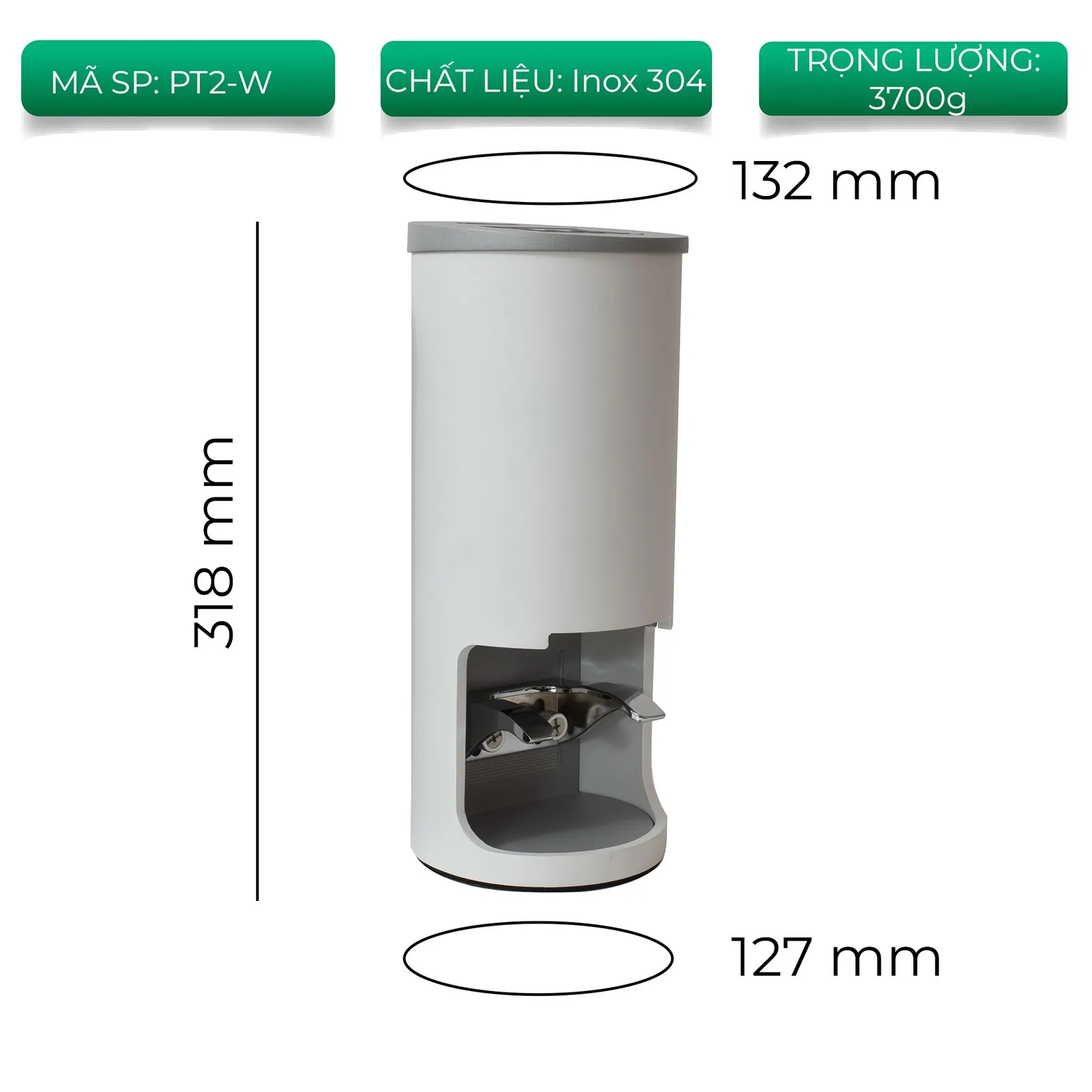 Máy nén cà phê tự động PT2 Automatic Coffee Tamper - ảnh 4