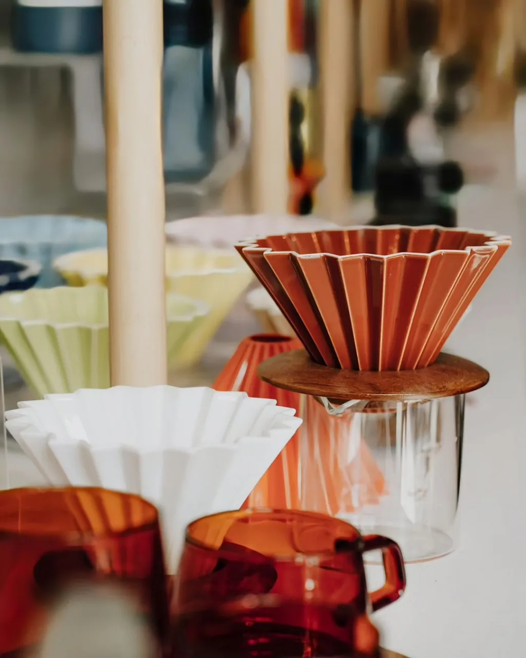 Phễu sứ V60 02 Origami Dripper M Pour over - ảnh 45