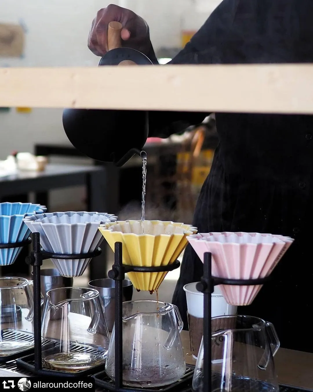 Phễu sứ V60 02 Origami Dripper M Pour over - ảnh 52