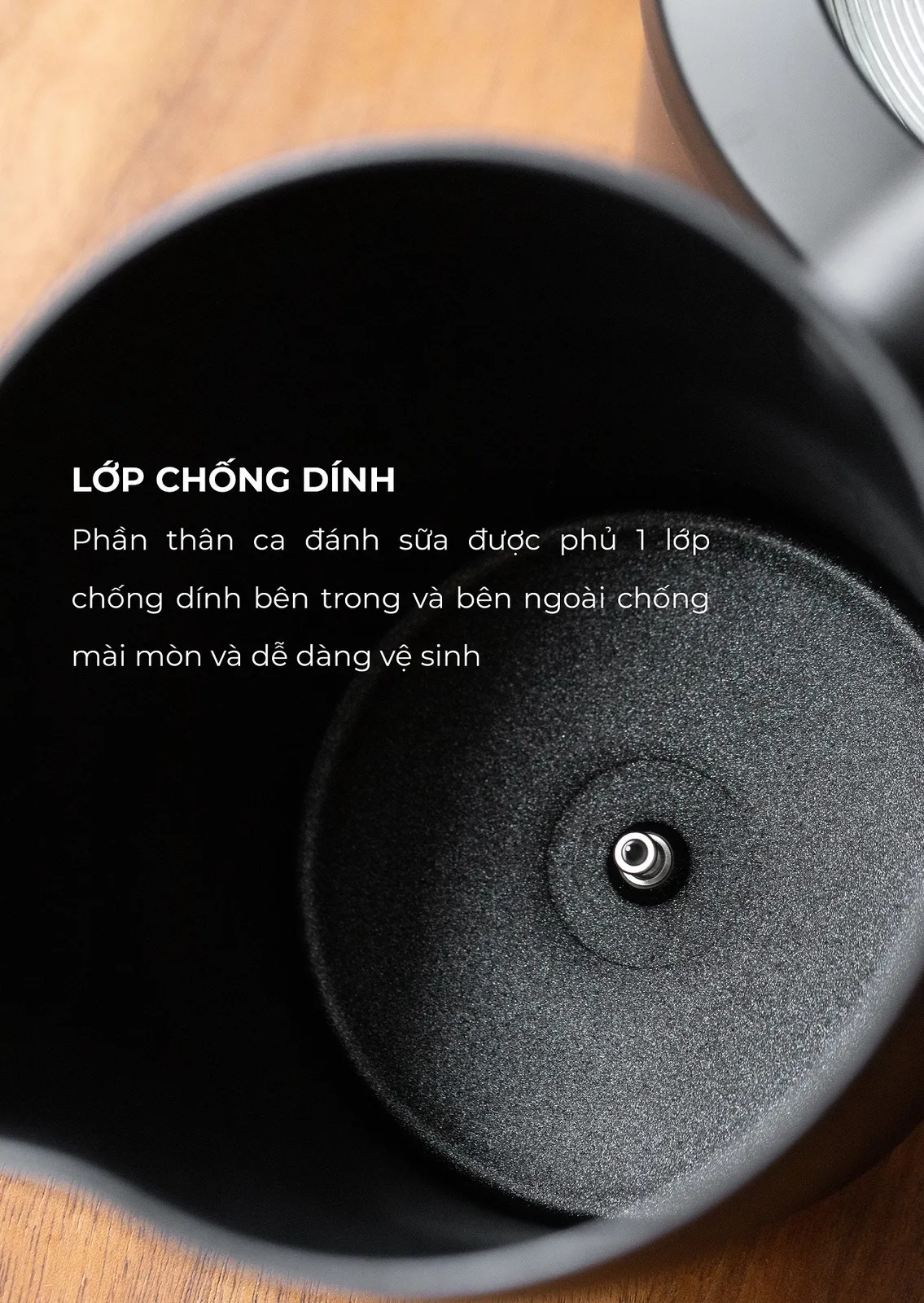 Máy đánh sữa nóng lạnh tự động 250ml Cafede Kona - ảnh 4