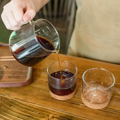Bình pha cafe cà phê thủy tinh chịu nhiệt ca đong Tiamo không nắp - ảnh 9