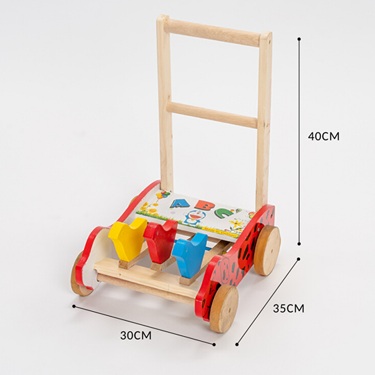 Xe Tập Đi Gỗ Chó Đốm TDG-015