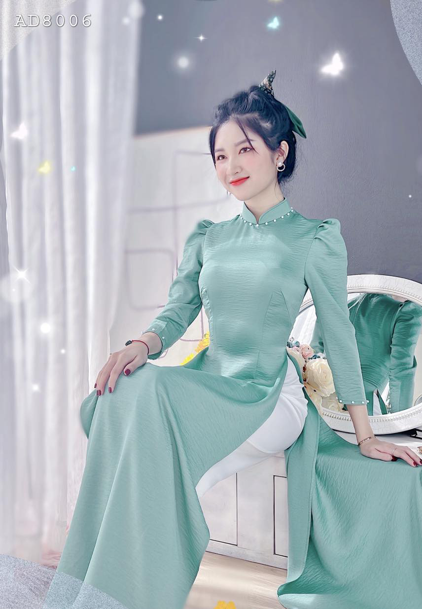 Áo Dài Lụa Ướt 3P Ngọc CHUU