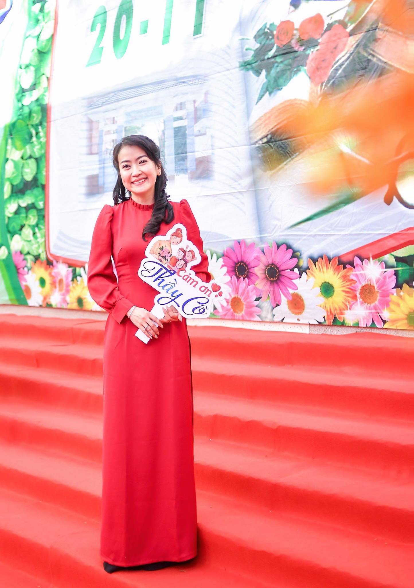 Áo dài cách tân nữ cổ xếp li 3 phân CHUU