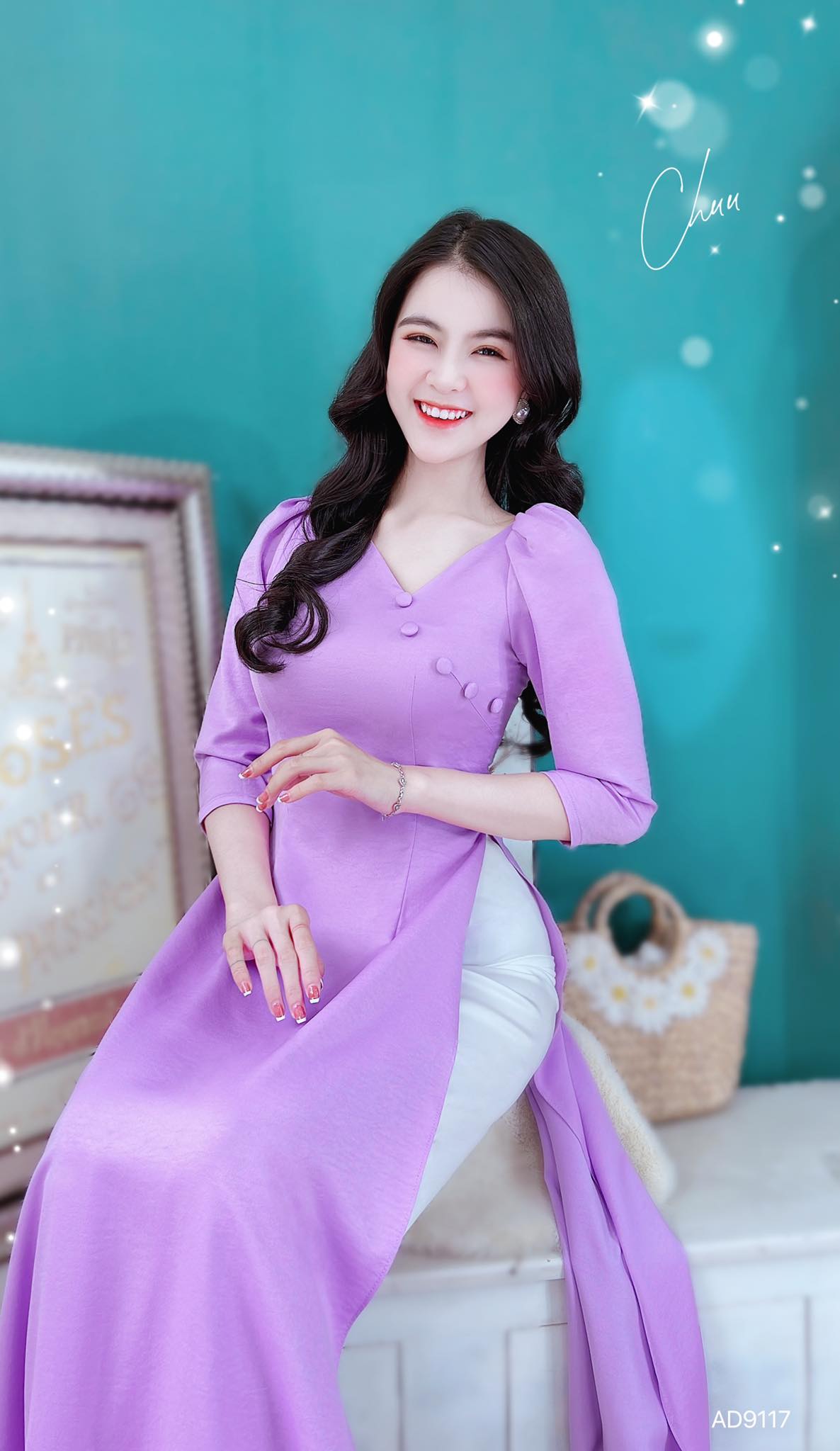 Áo Dài Cổ Tick 5N Bọc