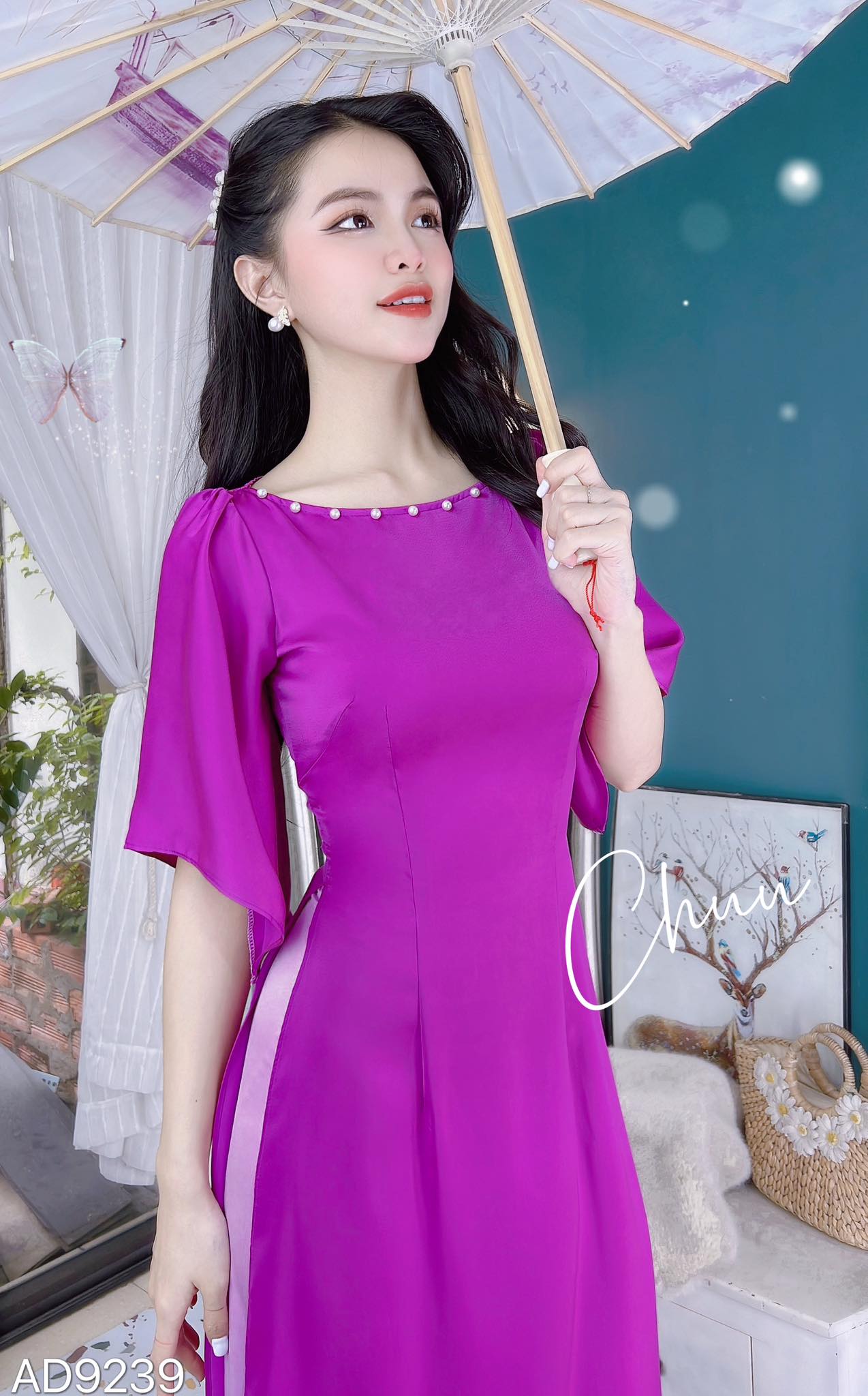 Áo dài cổ cách điệu