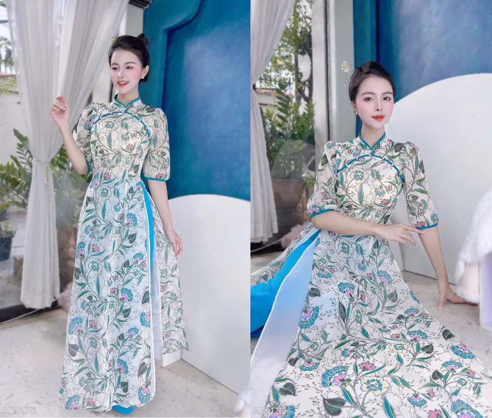 Áo dài 4 tà giáo viên