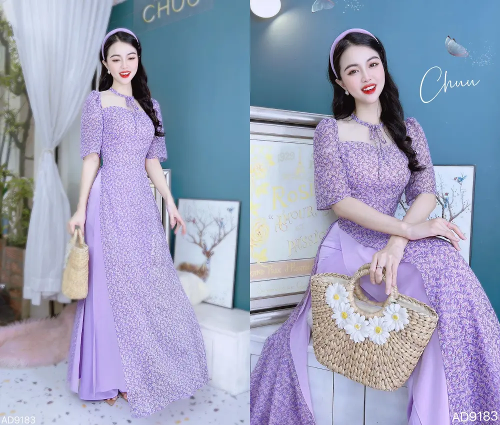 Áo dài 4 tà giáo viên