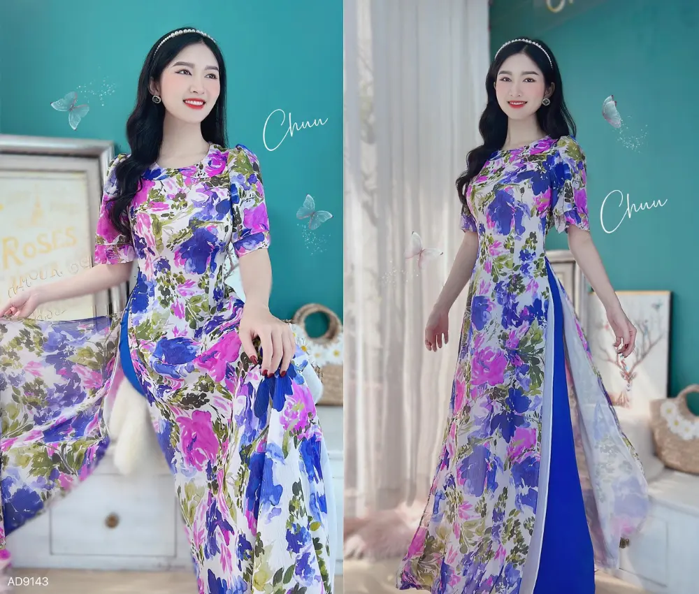 Áo dài 4 tà giáo viên