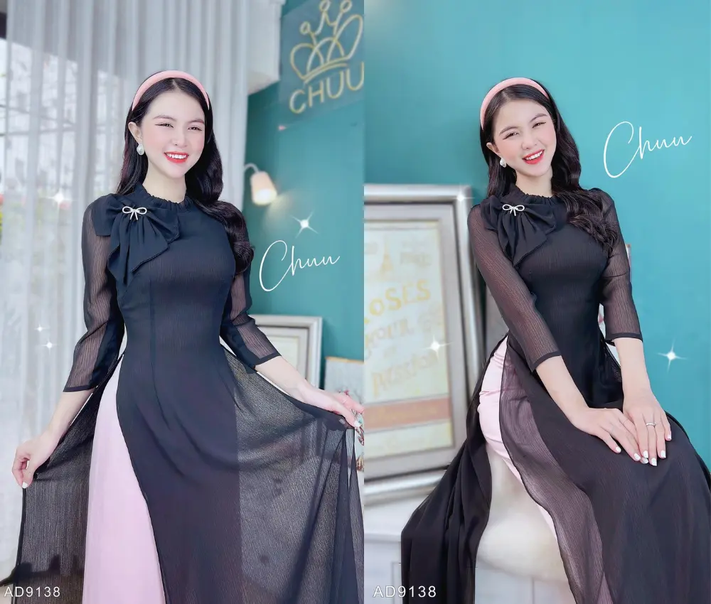 Áo dài 4 tà giáo viên