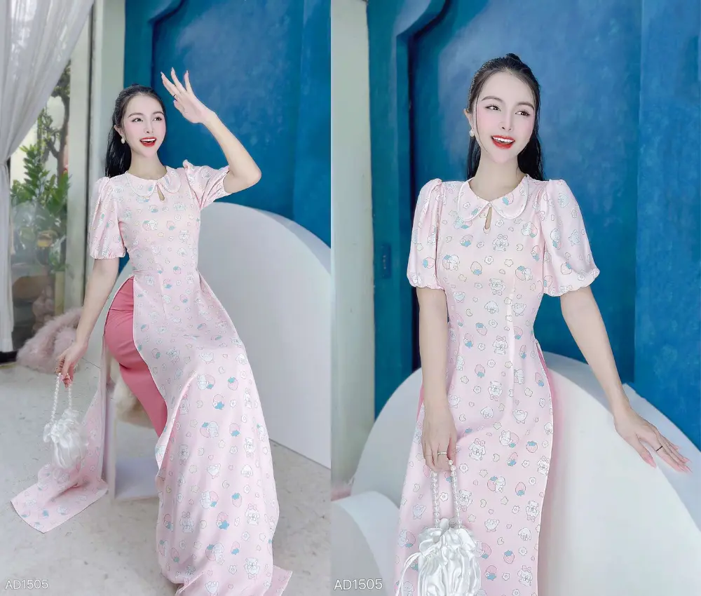 Áo dài cách tân giáo viên nữ