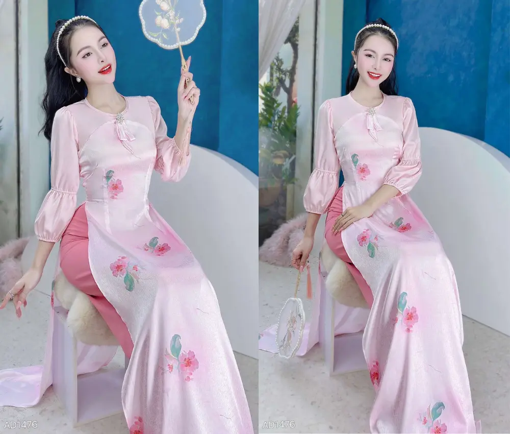 Áo dài cách tân giáo viên nữ