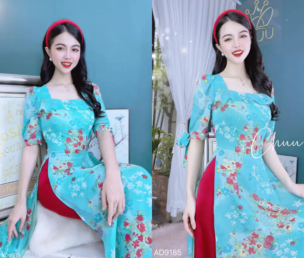 Áo dài cổ vuông