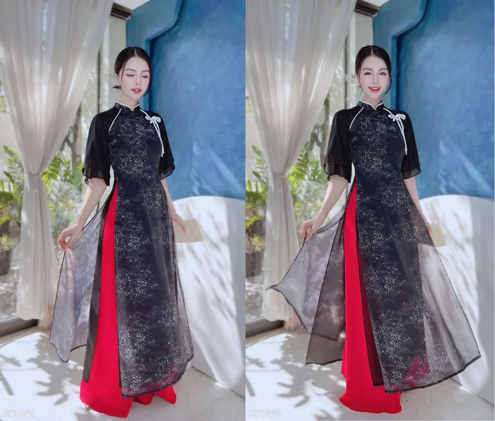 Áo dài tay bèo giáo viên