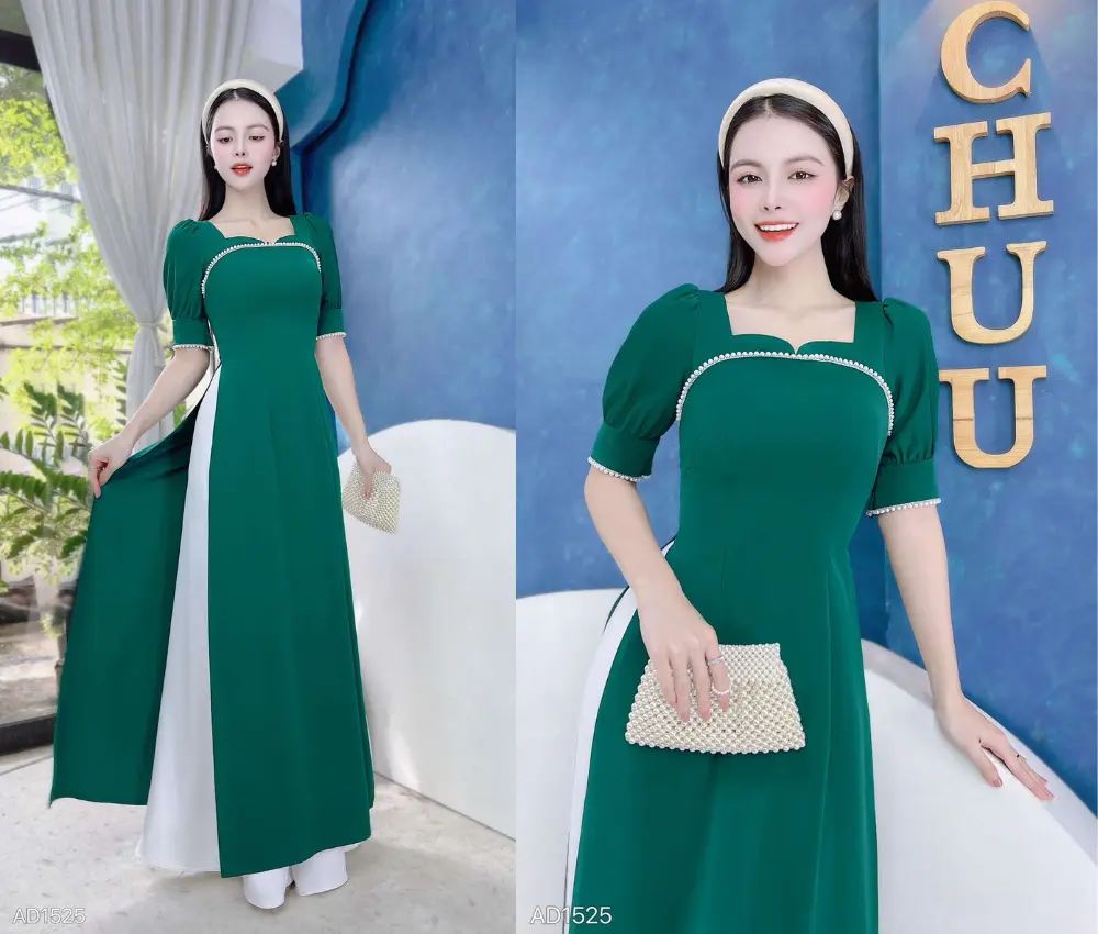 Áo dài tay phồng