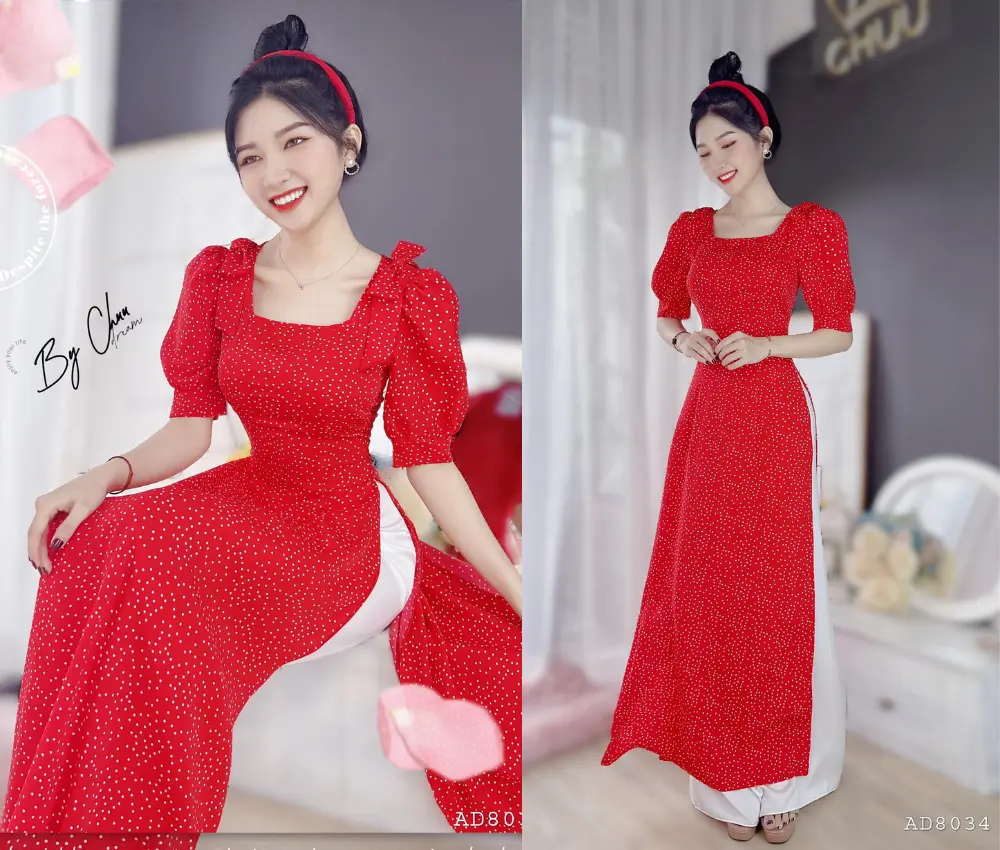 Áo dài tay phồng