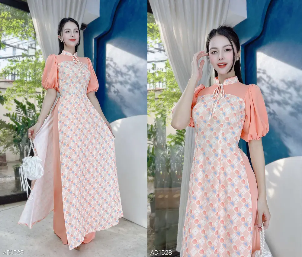 Áo dài tay phồng