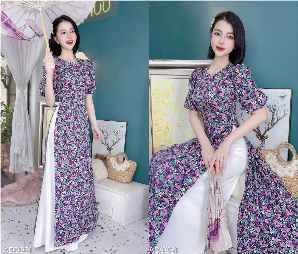 Áo dài tay phồng