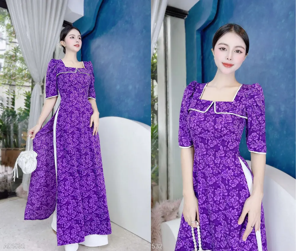 Áo dài tím huế