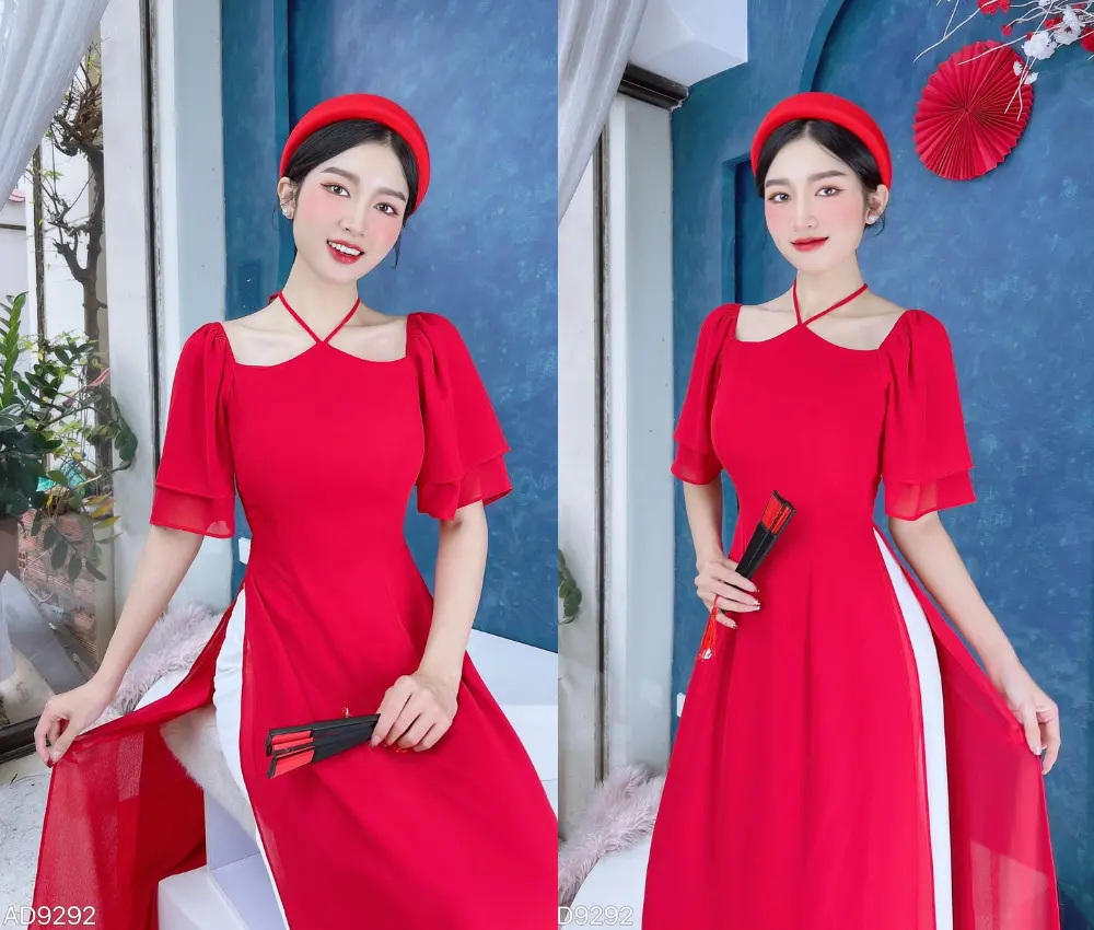 cách tạo dáng chụp hình tết với áo dài