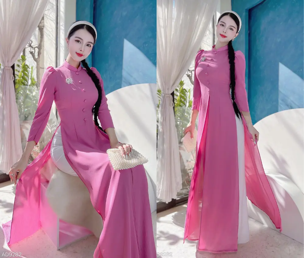 cách tạo dáng chụp hình tết với áo dài