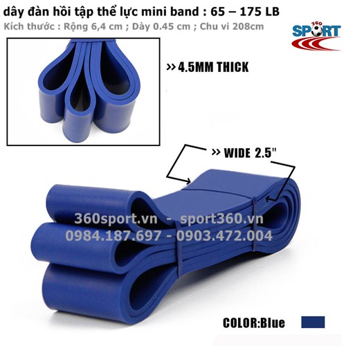 Dây kháng lực power band 65 – 175 LB