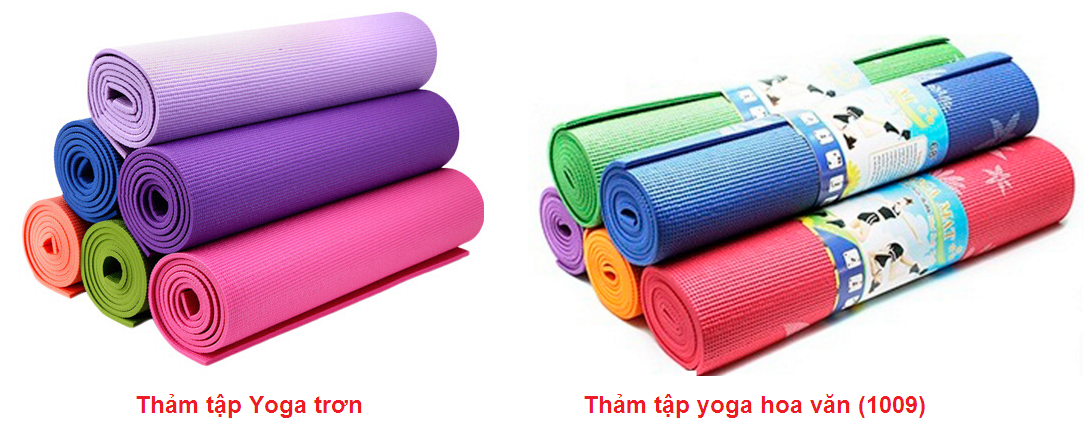 Thảm tập Yoga sử dụng chất liệu PVC