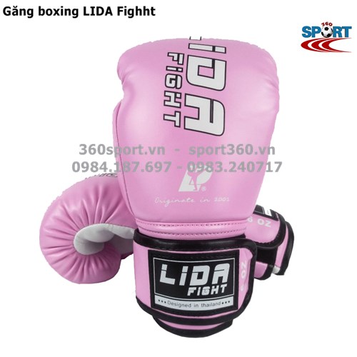 Găng tay boxing LIDA Fighht màu hồng