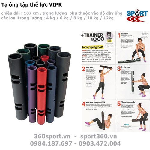 Hình ảnh tạ ống VIPR tập gym