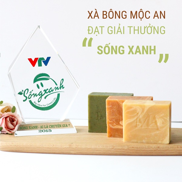 Xà bông thiên nhiên Mộc An - làm sạch - dưỡng da - an toàn