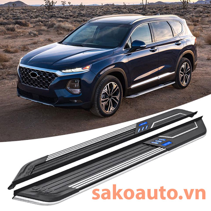 bậc lên xuống santafe 2019