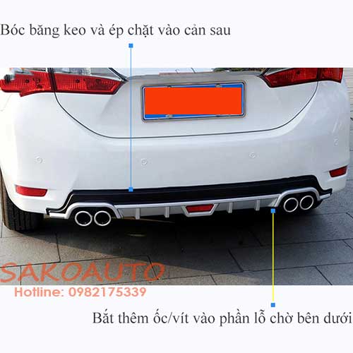 líp chia pô xe altis 2018