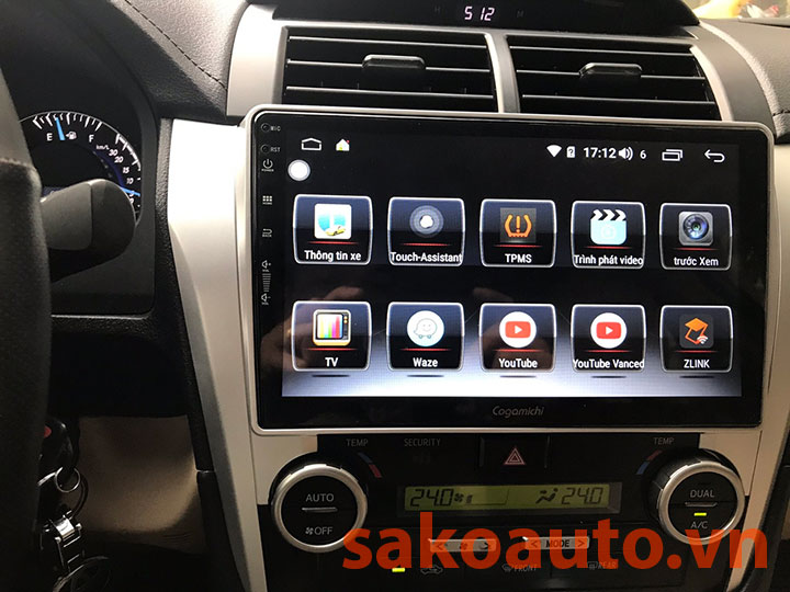 màn hình theo xe camry cogamichi c900