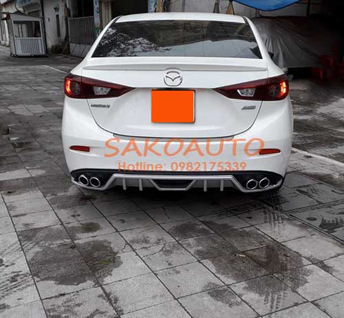 độ xe mazda 3, độ pô xe mazda 3, ốp pô mazda 3