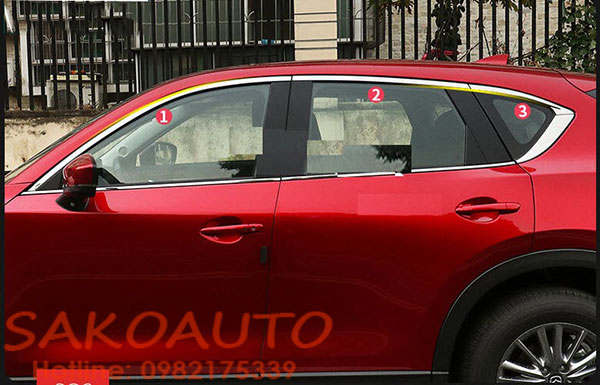 nẹp cong kính trên mazda cx5 2019