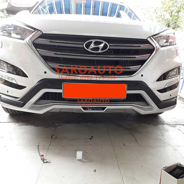 lắp bảo vệ cản trước và sau cho xe tucson 2019