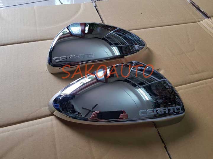 ốp gương màu trắng cho xe kia cerato 2019