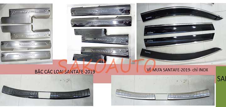 phụ kiện xe hyundai santafe 2019