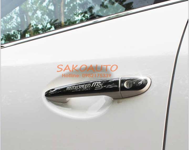 ốp tay nắm cửa mazda 3
